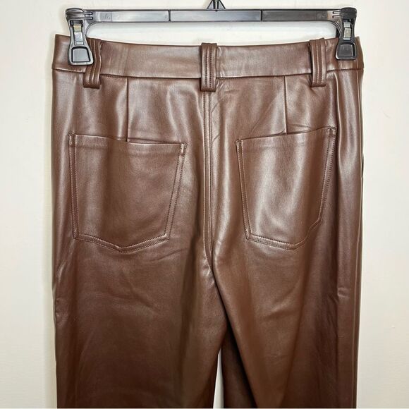 Joe's Jeans The Mia Vegan Leather Crop Trousers 27 - Picture 4 of 7